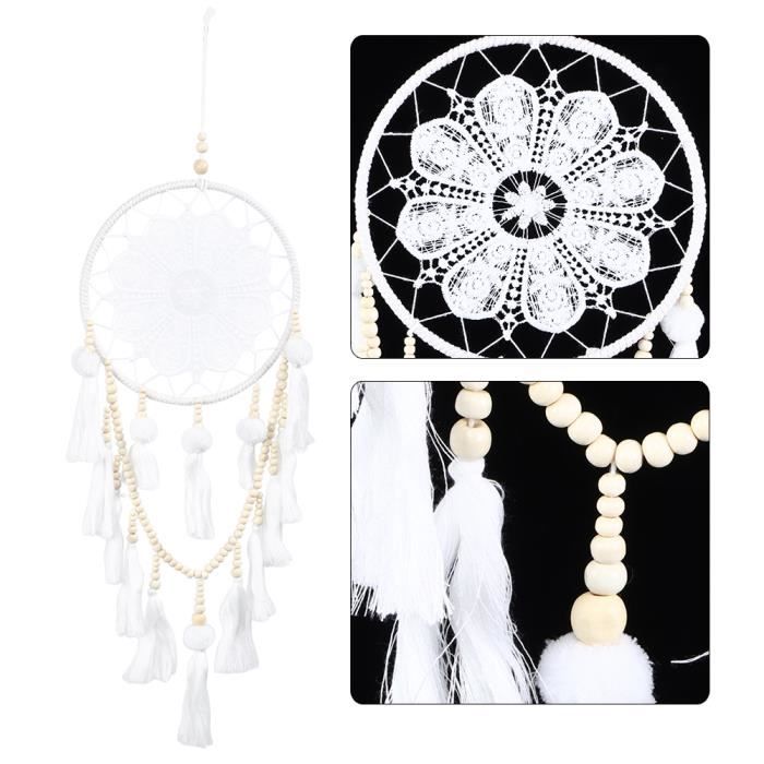 Attrape-rêves - SURENHAP - Mural - Blanc - Rond - Intérieur - Cdiscount ...
