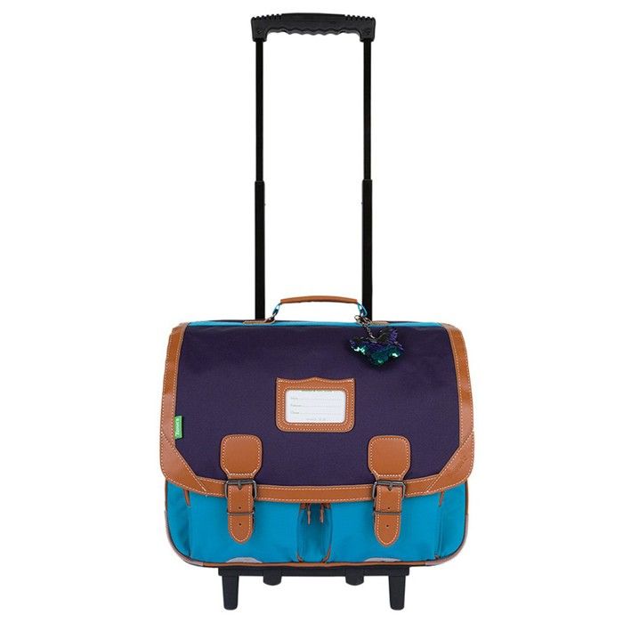 Cartable Tann's Les Signatures Charlie 38 cm Bleu - 381-12-OBS3 - 38112