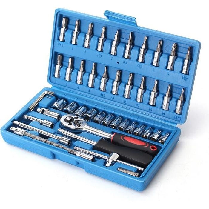 Cliquet Mini 1/4 Pouce 72 Dents - Clé à Douille Compacte Pour Espaces Restreints | Magnétique & Léger Alliage Alu