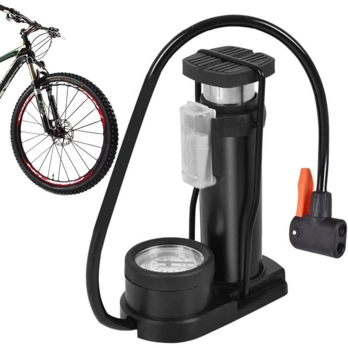 VTT SPORTS AVEC Manomètre Mini Vélo Pompe Pompe à Air Pied, Gonfleur De Pneu EUR 13,88 - FR