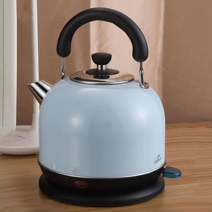 Hazel Quinn Bouilloire Électrique 1,7L Acier Inoxydable Sans Plastique - Design Fleurie Élégant, 2200W, Arrêt Automatique