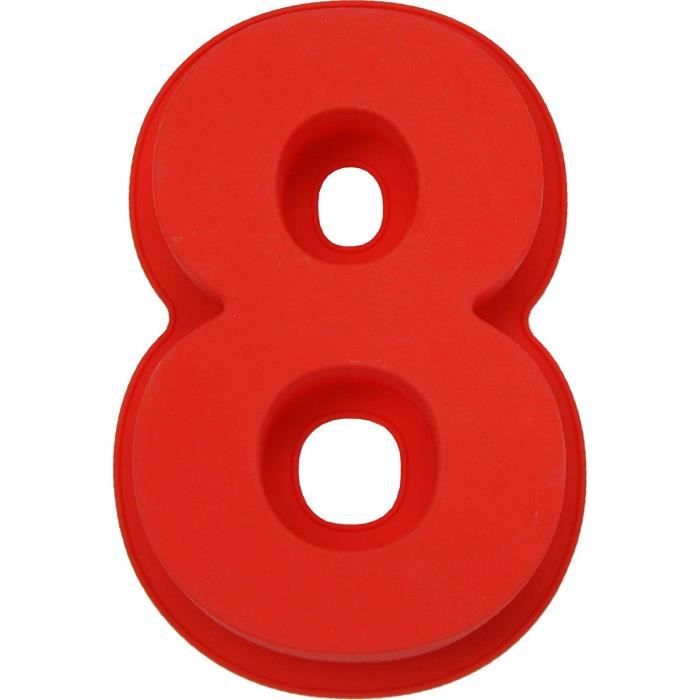 Moule à Gâteau En Silicone En Forme De Chiffres Grand Format 3D - Pour Anniversaires, Mariages, Créations Pâtissières