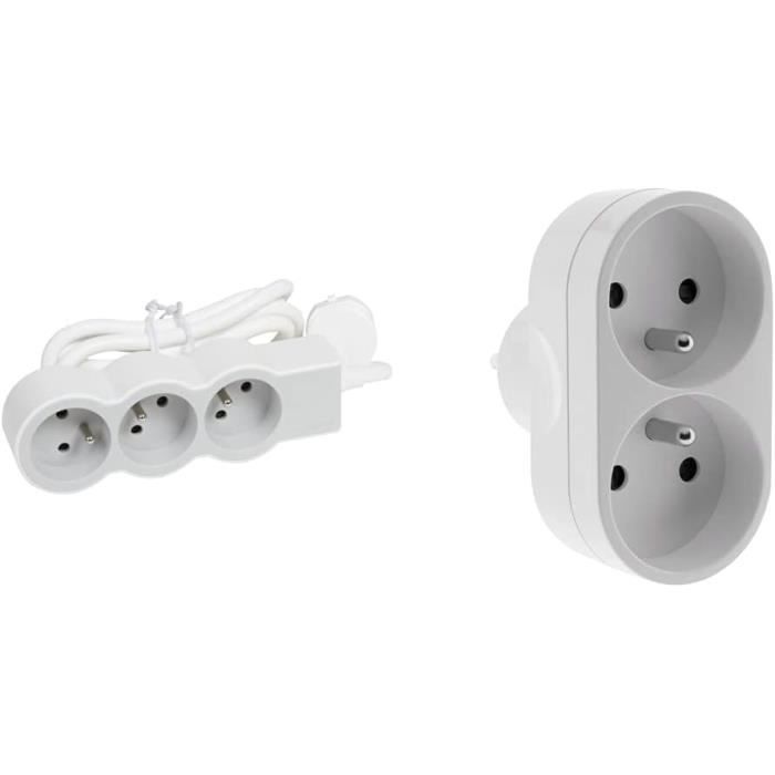 Rallonge Multiprise Extra-Plate Avec 5 Prises De Courant Avec Terre À