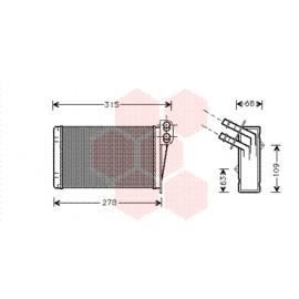 Radiateur Chauffage pour Renault Clio version : ALL de 1998 à 2005
