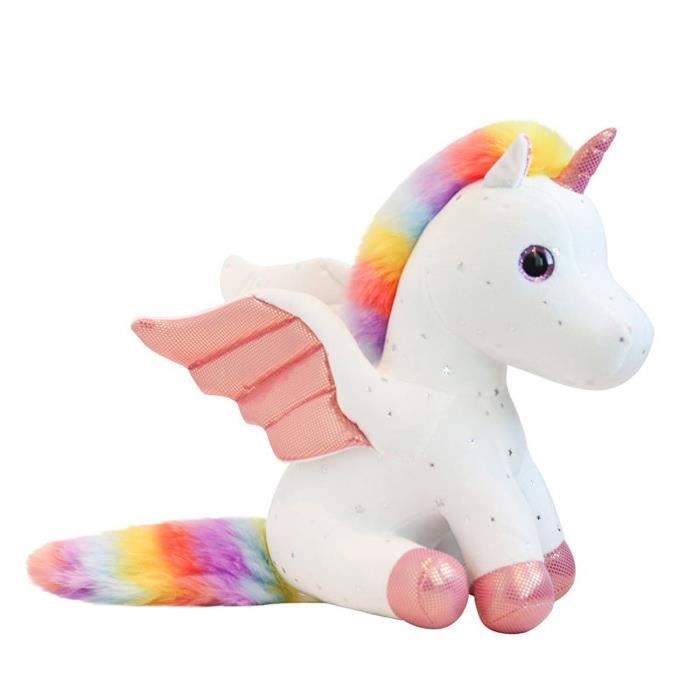 Peluche licorne yeux brillant shop