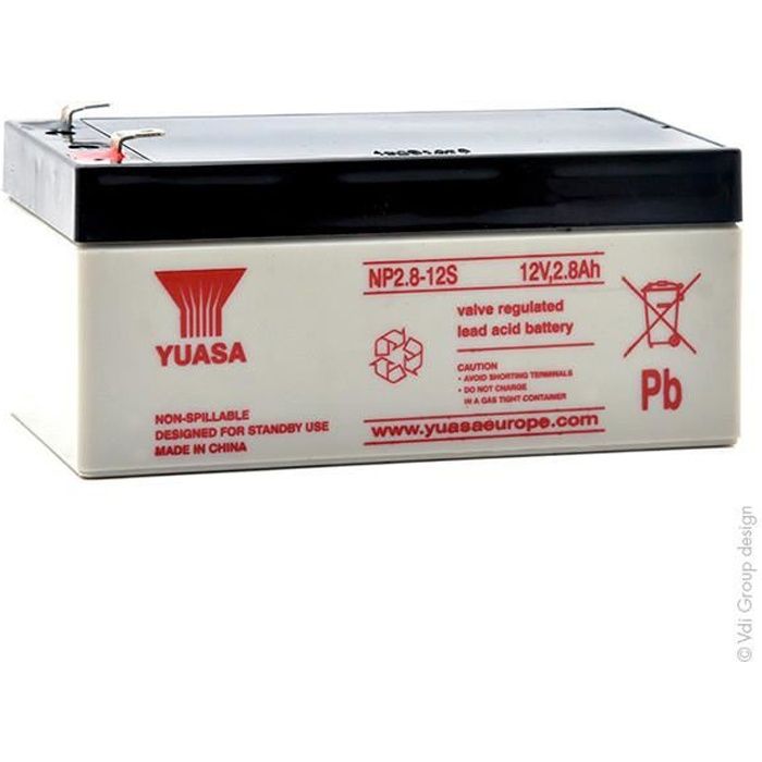 Batterie plomb AGM NP2.8-12 12V 2.8Ah YUASA - Batterie(s)