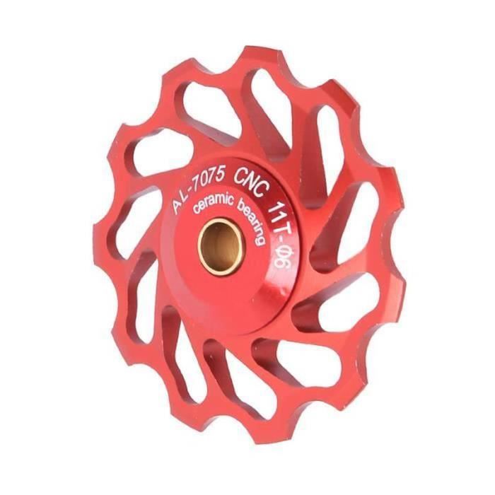 Poulie De Dérailleur Arrière 11T Avec Roulement Céramique - Compatible Shimano 8 à 11 Vitesses