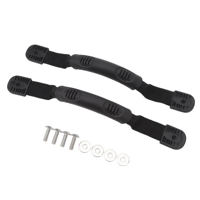 Laisses Kayak Extensibles POFET Lot De 2 Laisses Extensibles Pour Kayak Et Pêche - Longueur 53-150 Cm - Noir, Résistant à L'eau Accessoire Pêche