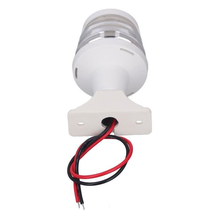 Feu Bateau 12v 24v Ip66 Fydun Feux De Navigation à LED, Lampe De Mât De Navigation à LED 2.5W IP66 12V / 24V 135 Degrés Pour Les Croisières En Bateau De Pêche