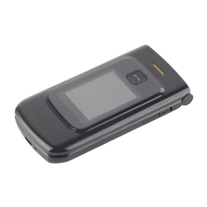 SAL Téléphone à clapet Téléphone portable à clapet 2G, double SIM, 1200