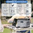 OUKITEL P2001 Generateur Electrique Portable 2000Wh 625000mAh LiFePO4 UPS Générateur Solaire 3 Sortie AC 2000W (4000W Max) 13 Ports-1