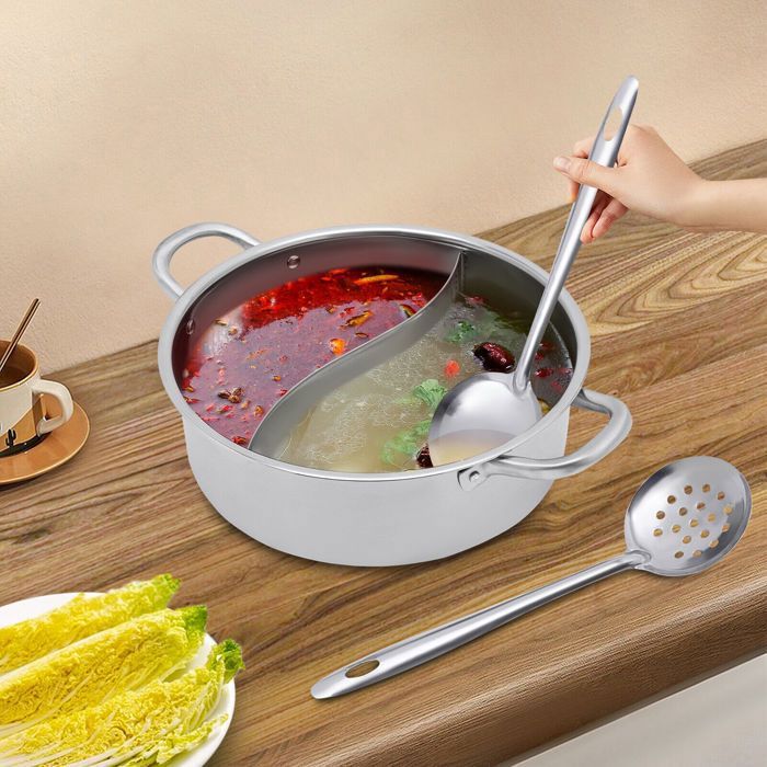 Friteuse en Acier Inoxydable 304 de Qualité Étincelante - Pour Plaques de Cuisson à Gaz et à Induction
