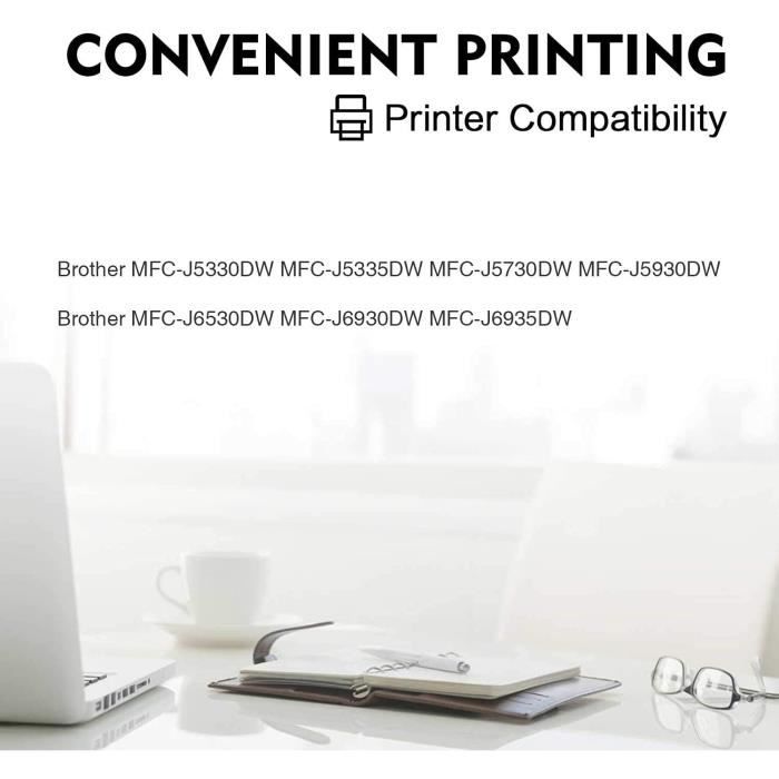 Cartouches Brother LC 3219 XL LC3217 compatible Brother MFC-J6530DW -  Cdiscount Informatique