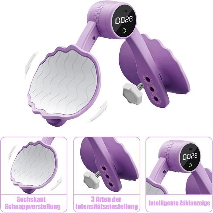 Hip Trainer HUYIWEI - Exercice Ceinture Pelvienne - 3 Niveaux Force + écran LCD - Postpartum Et Fitness