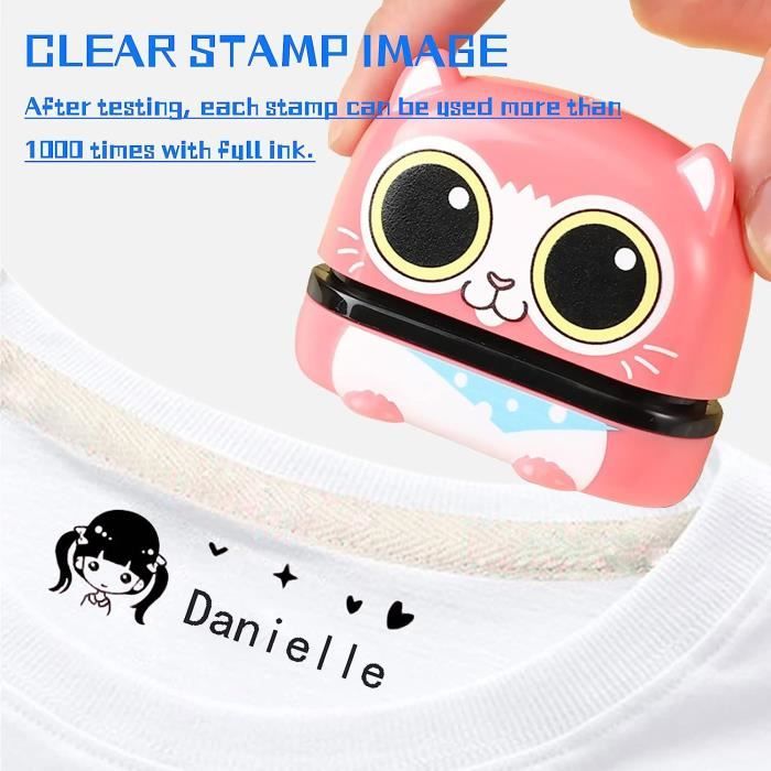 Tampon Vetement Enfant,Tampon Encreur Textile, Tampon Prenom Vetement Enfant,Tampon Vetement Enfant Personnalisé,Tampon Prénom Pour Vetements Enfants