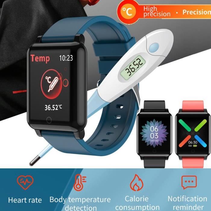 Montre connectee Pour Xiaomi Redmi 10X Note 9S Redmi Note 8 pro Note 7 bracelet intelligent Fitness Tracker Type Dark blue Cdiscount Telephonie