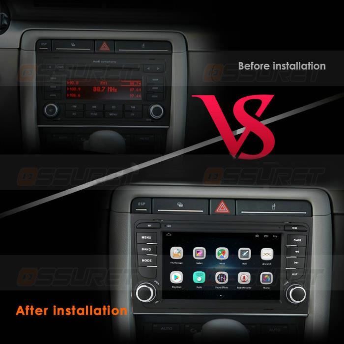 Autoradio 2 DIN Android 11 pour Audi A4 B7 B6 S4 RS4 SEAT Exeo Carplay  Autoradio Audio Lecteur multimédia de voiture GPS Stéréo RDS - Cdiscount  Auto