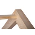 Lit cabane en bois pour enfant avec sommier 120 cm x 200 cm - solide et robuste - qualité-2