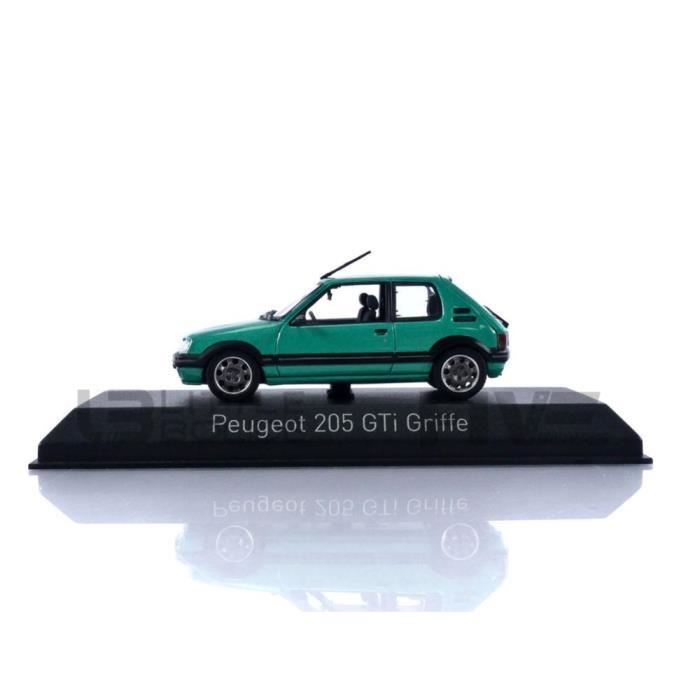 Voiture Miniature de Collection - NOREV 1/43 - PEUGEOT 205 GTi Griffe -  1990 - Green - 471722 - Cdiscount Jeux - Jouets