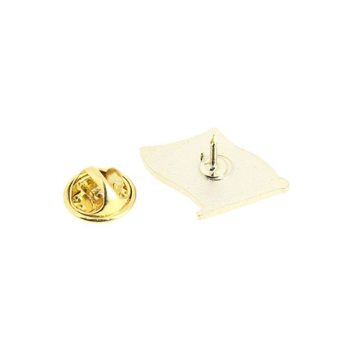 Pin's Drapeau Brésil Flottant - En Acier, Vert Jaune Bleu, Pour Cérémonies, Collection