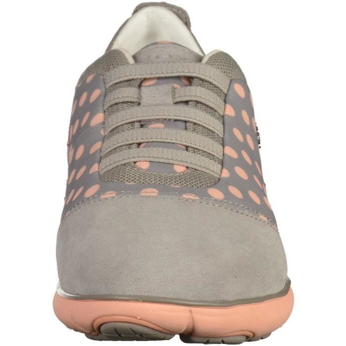 Sneaker Femme GEOX Gris clair Chaussures sans lacet Plat