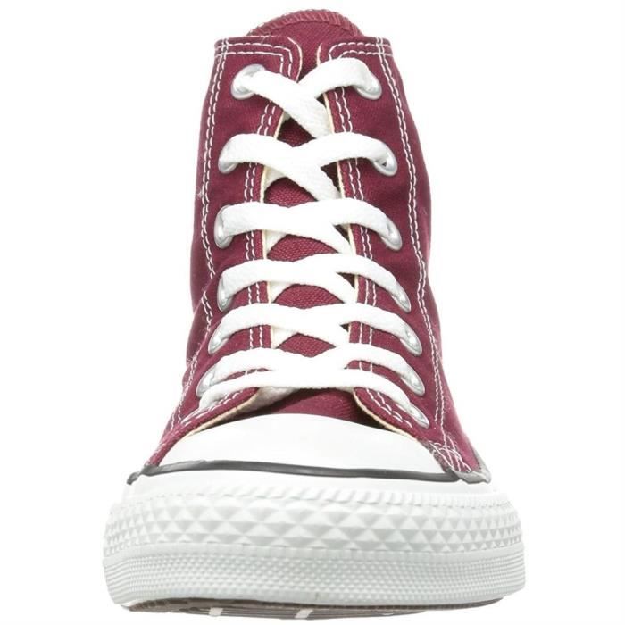 Converse hot sale montante bordeau