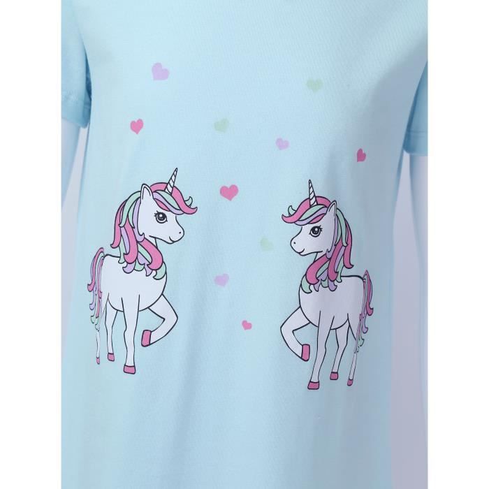 Chemise de nuit licorne sale fille