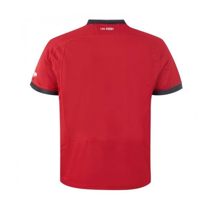 Maillot Rugby Auch F.C – Porté N°19, FFR Home Rouge, Moulant Taille XL