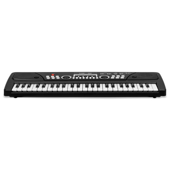 Max KD49 Piano Électronique 49 Touches - Noir, Synthétiseur Enfant, Deux Haut-parleurs Intégrés, Batterie Rechargeable, USB-C - Instruments de musique