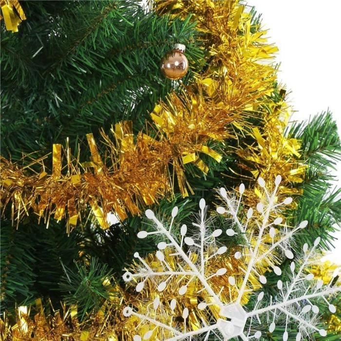 Guirlande Métallique Brillante Pour Sapin De Noël - 3 Rouleaux (Or, Rouge, Argent) - Environ 1,5 M Chacun - Décoration Intérieur/Extérieur