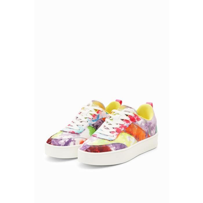 Baskets plateforme femme Desigual Patchwork multicolore 41