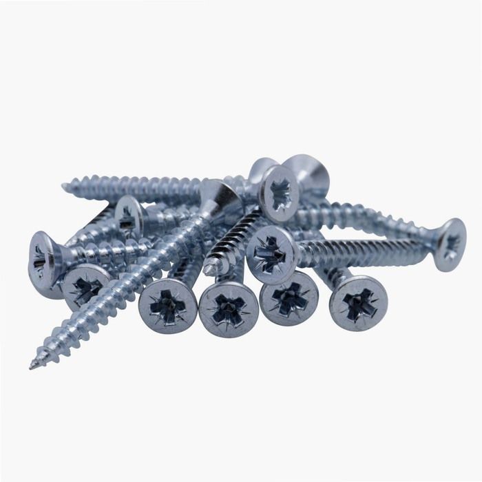 Vis à Bois Viswood Tête Fraisée PZ - Acier Zingué 4x40 Mm - Lot Neuf