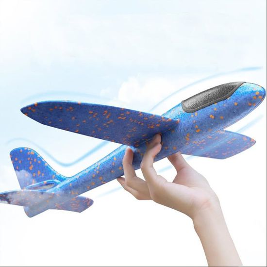 Zerone Jouet d'avion Mini-planeur de lancer volant, avion de nuit