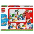 LEGO® 71398 Super Mario Ensemble d’Extension Le Bord de Mer de Dorrie, Jouet de Construction avec Crabe pour Enfants +6 Ans-5