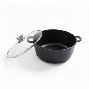 Dajar Cocotte En Verre Pyrex 5L - Récipient Transparent 32x27 Cm Résistant à La Chaleur