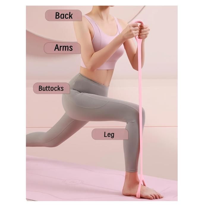 Pack De 3 Entraîneurs Abdominaux – Bandes De Résistance En Forme De 8 Et 6 Tubes – Home-gym Complet Pour Abdominaux, Dos, Jambes, Fessiers – Réglable Et Portable