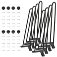 Support de pied de table - HOMBUY - Ensemble de 4 pièces - Hauteur 41cm - Noir - Diamètre de tige 10mm-0