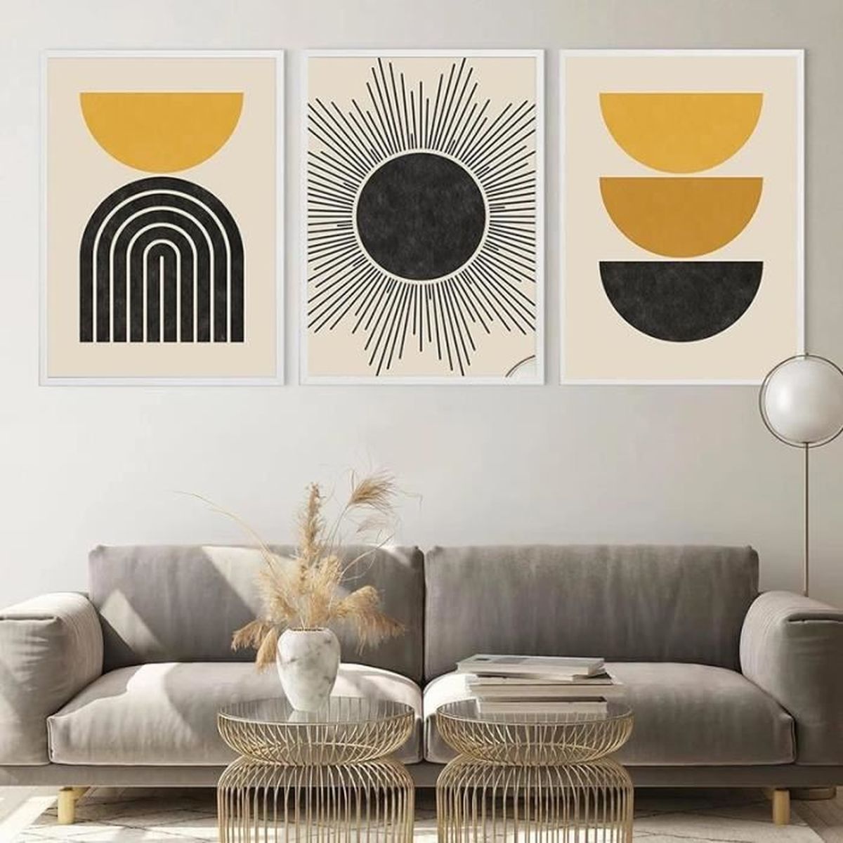 Piy Painting Lot de 4 Impression sur toile Beaux oiseaux Toile Tableaux Cochon Rose Peinture sur Toile Animaux Décorations Murales Tableau Mural avec cadre intérieur pour salon, bureau 30x30cm : Piy Painting