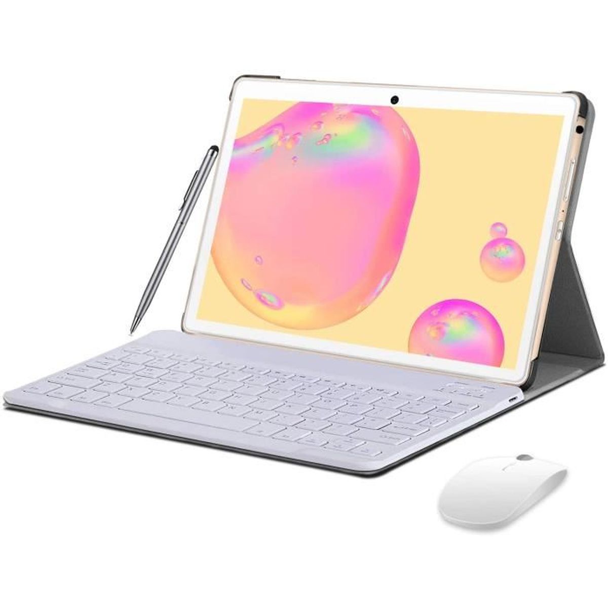 4G LTE Tablette Tactile 10 Pouces, Android 10 Tablette avec Clavier Pas ...