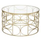 Table basse ronde D71 doré Suite Atmosphera