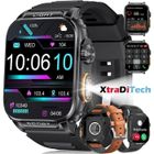 Montre Connectée LED XtraDiTech Lumière Longue Portée 8 M Couronne Numérique Boîtier Alliage Rectangulaire 1,91 Résolution 320*380