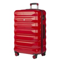 Bemon grande valise rigide en coque 4 roues 85cm Nice rouge