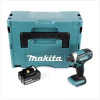 Makita DTD 152 T1J 18V Li-Ion Visseuse à chocs sans fil avec boîtier Makpac + 1x Batterie BL 1850 5,0 Ah Li-Ion - sans Chargeur