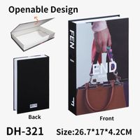 DH-321 Openable - Faux Livres de Luxe Personnalisables avec Boîte de Rangement, Simulation de Livre pour Déco