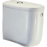 Réservoir WC attenant - ROCA - POLO - Double touche - Alimentation latérale - 3/6 litres - Blanc