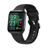 Montre Connectée Homme Rectangle Android 10 Jours Autonomie Smartwatch Sport Étanche IP68 Écran Rectangulaire Tactile Compatible iOS