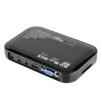 RHO- Boîtier de lecteur multimédia 1080P Full HD Mini Box Media Player 110-240V 1080P Media Player Box Support MMC RMVB MP3