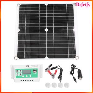Kit Panneau Solaire Rigide Pliant Dokio - 150W - Monocristallin - Avec Régulateur PWM - NEUF