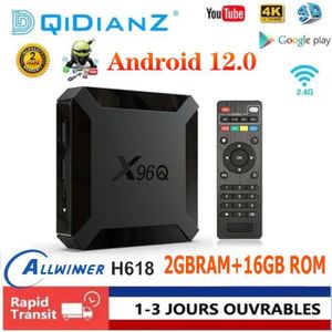 BOX MULTIMEDIA Android 12 X96Q Smart TV Box Allwinner H618 Quad C