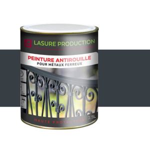 PEINTURE - VERNIS Peinture antirouille extérieure - bidon de 2,5l - gris anthracite RAL 7016